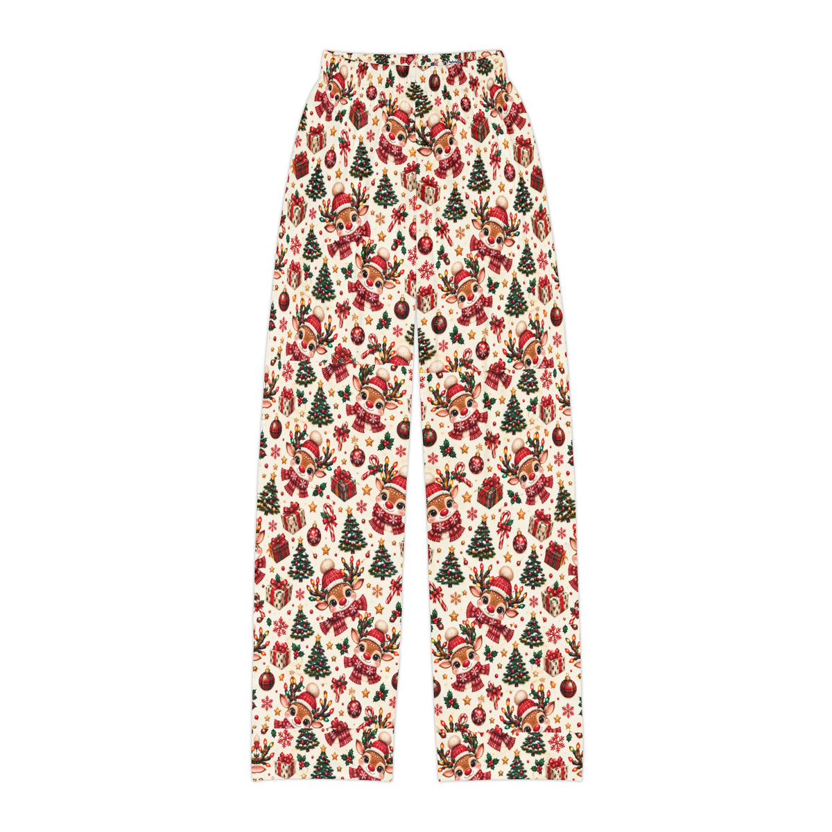 Twinkle Reindeer matching family lounge pants for kids – front view