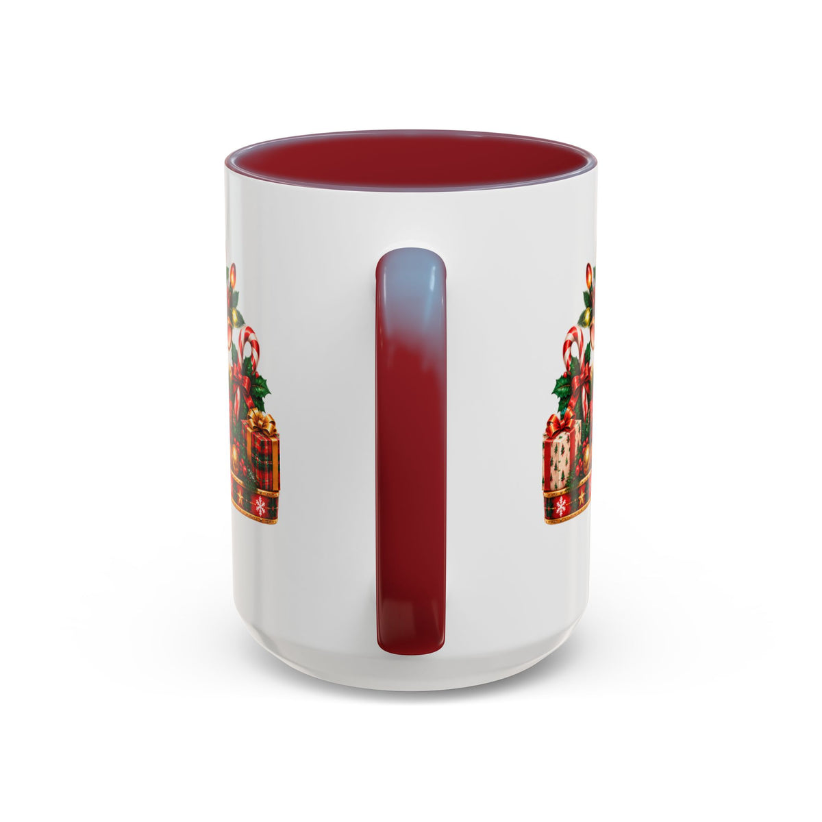 Cozy Cream Reindeer Christmas Mug