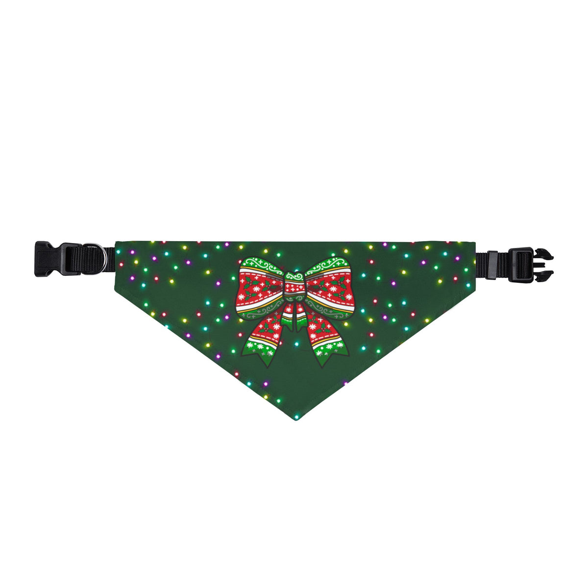 Merry Bow Christmas Dog Bandana
