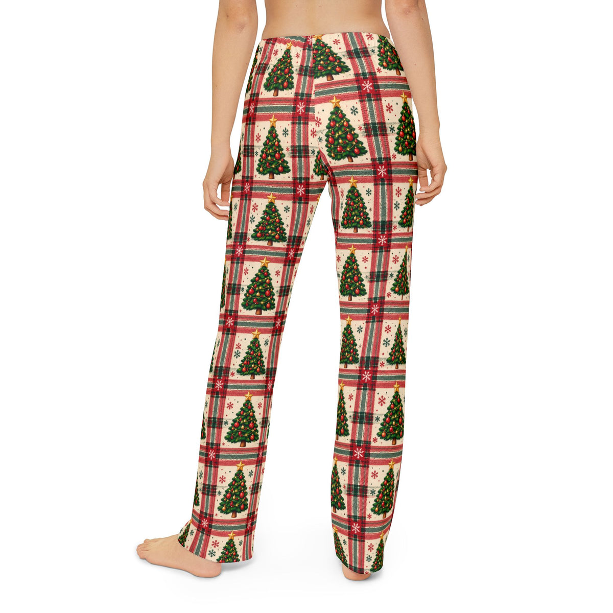 Evergreen Tree Plaid Matching Family Lounge Pants – Kids