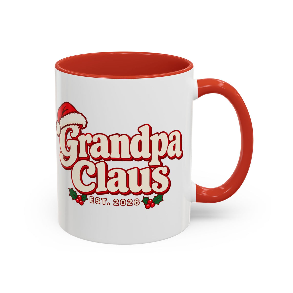 Grandpa Claus Vintage Christmas Mug