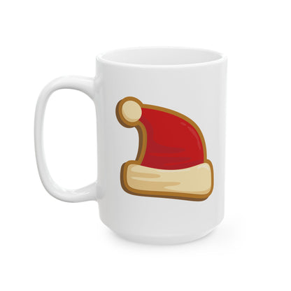 Santa Hat Cookie Christmas Mug