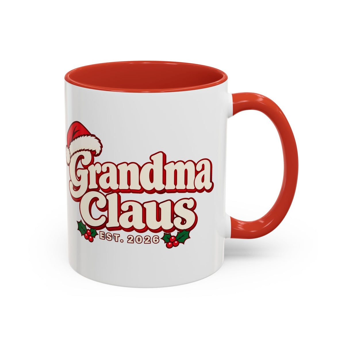 Grandma Claus Vintage Christmas Mug