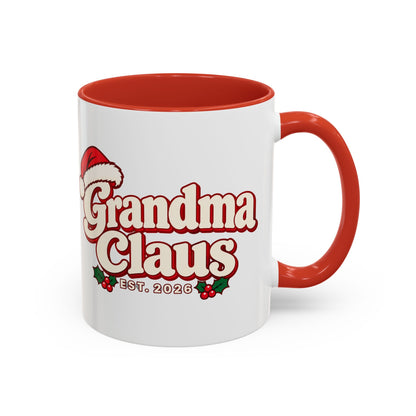 Grandma Claus Vintage Christmas Mug
