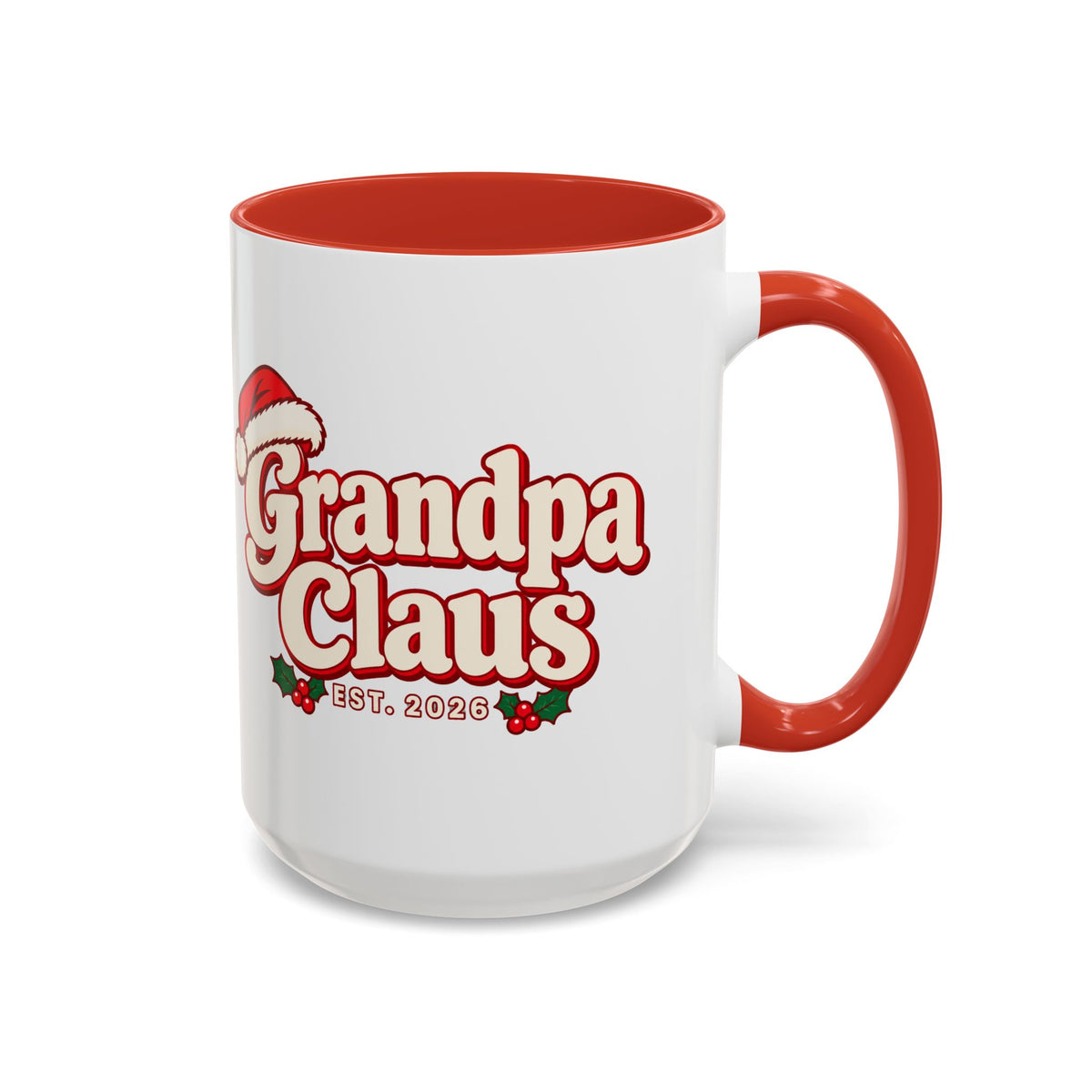 Grandpa Claus Vintage Christmas Mug