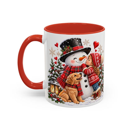 Snowman Kisses Christmas Mug