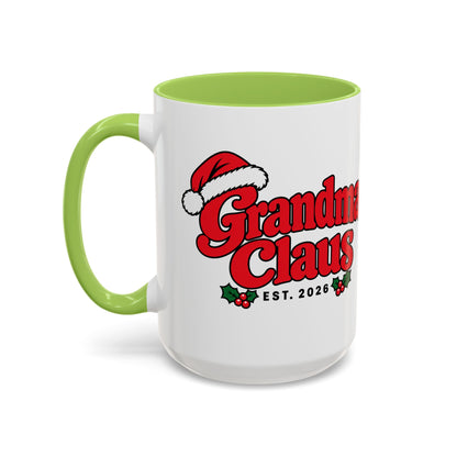 Grandma Claus Est. 2026 Christmas Mug