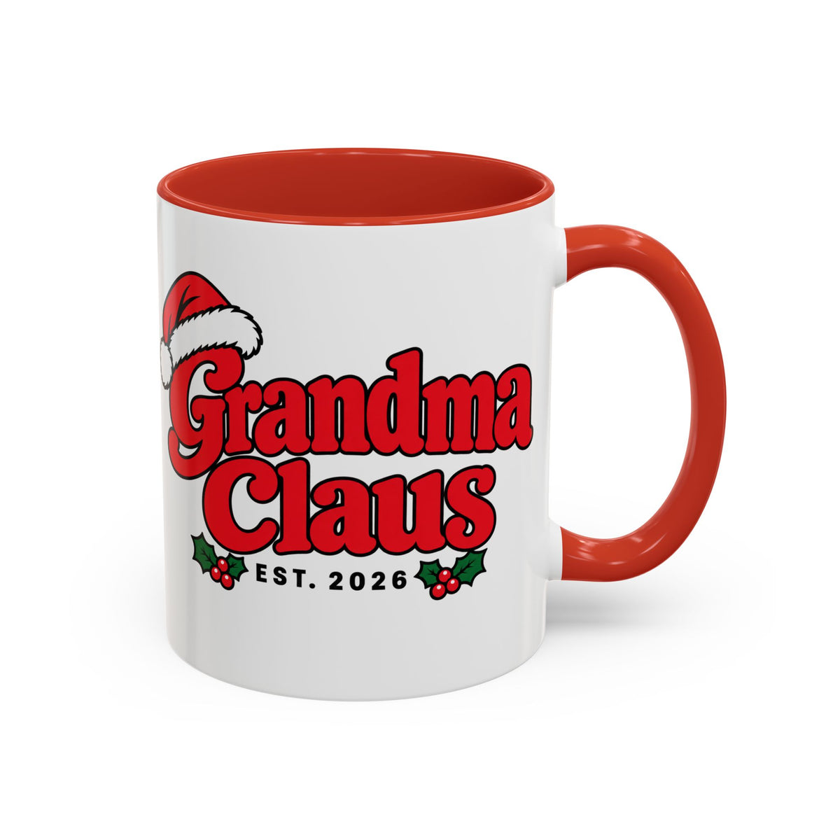 Grandma Claus Est. 2026 Christmas Mug