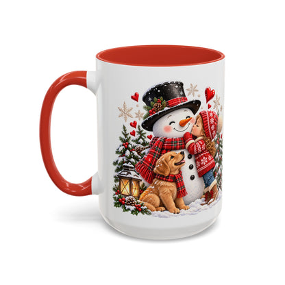 Snowman Kisses Christmas Mug