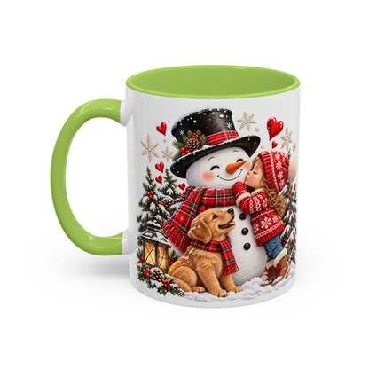 Snowman Kisses Christmas Mug