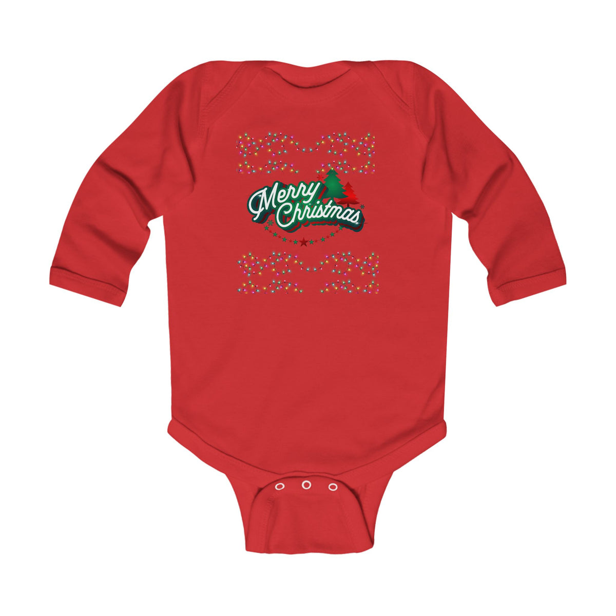 Merry & Bright Matching Family Christmas Baby Long Sleeve Bodysuit