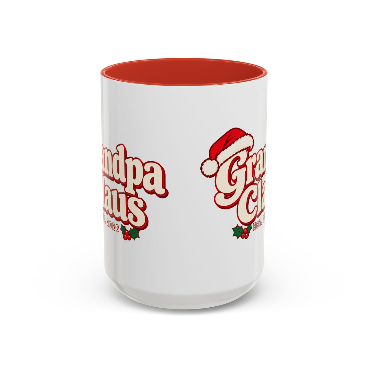 Grandpa Claus Vintage Christmas Mug