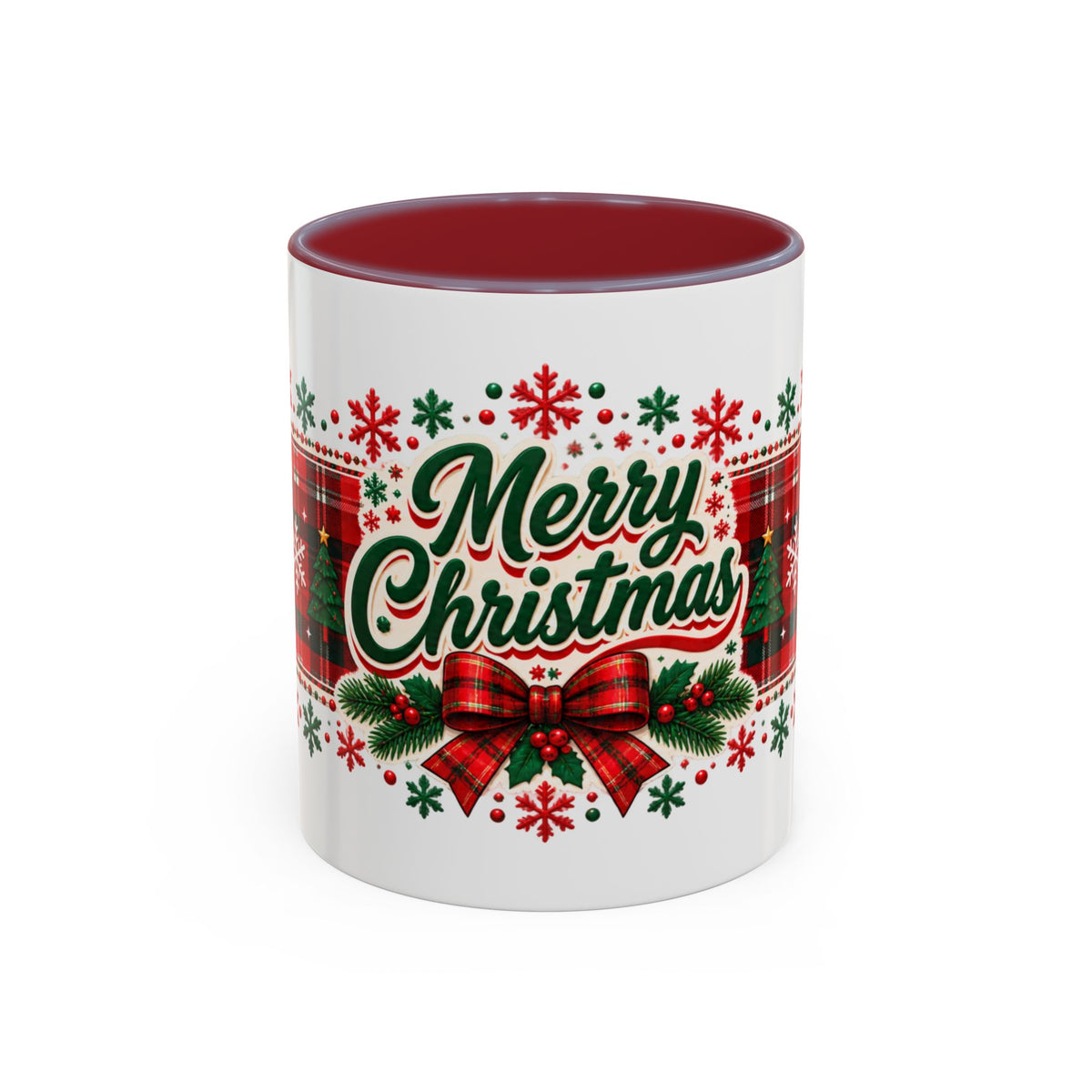 Reindeer Plaid Christmas Mug