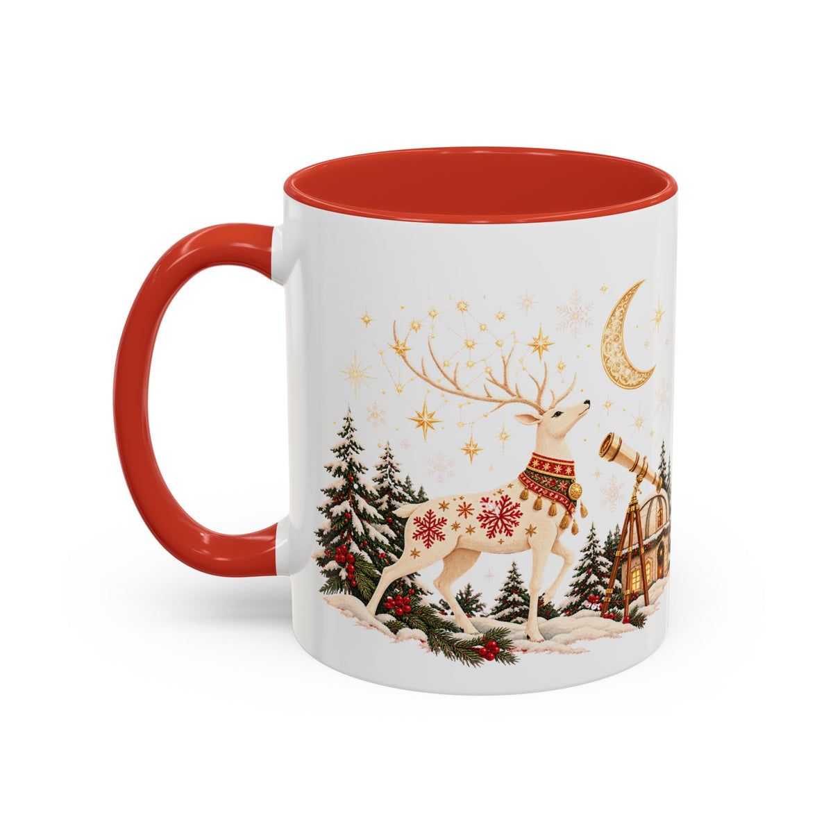 Stargazer Reindeer Christmas Mug