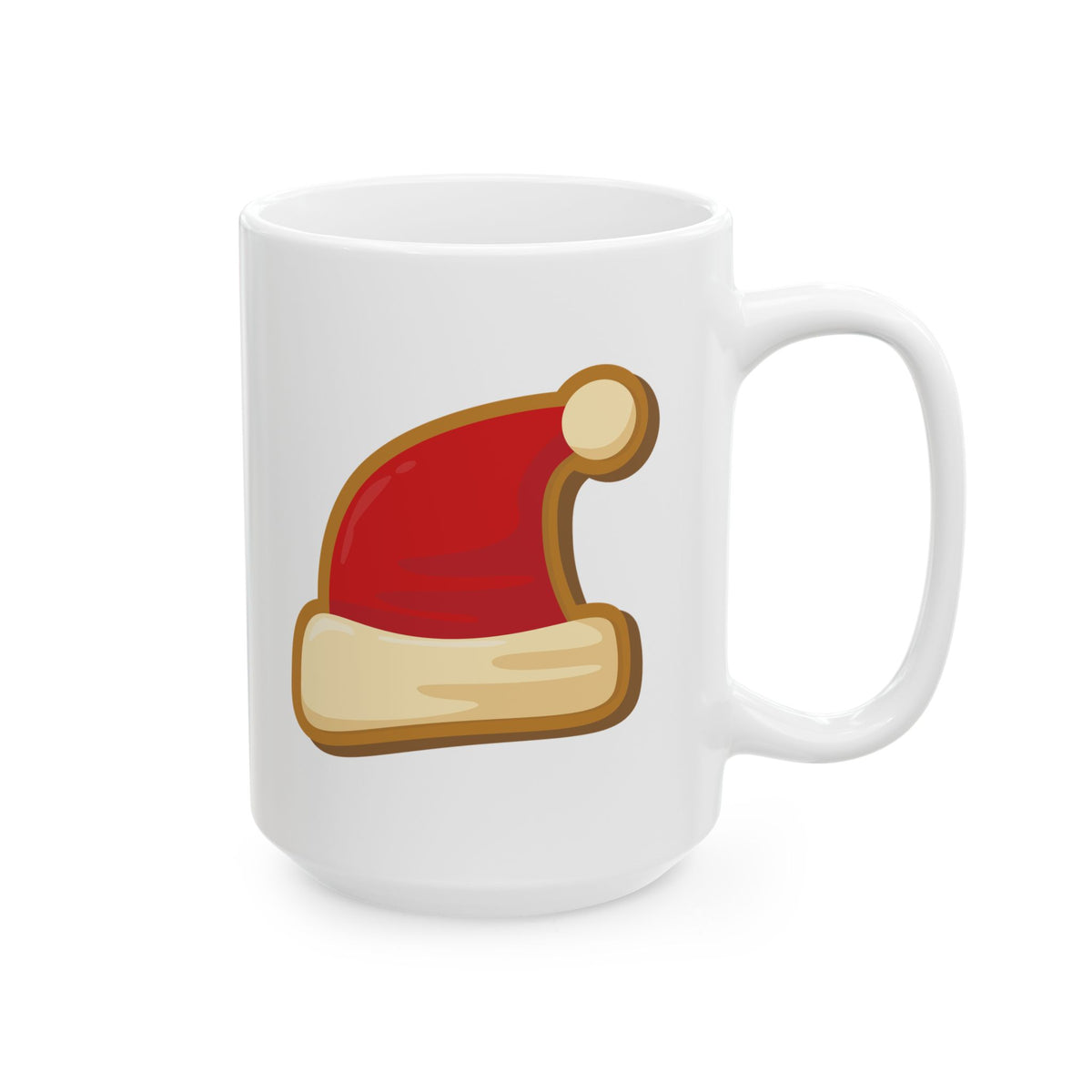 Santa Hat Cookie Christmas Mug
