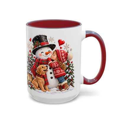 Snowman Kisses Christmas Mug