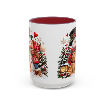 Snowman Kisses Christmas Mug