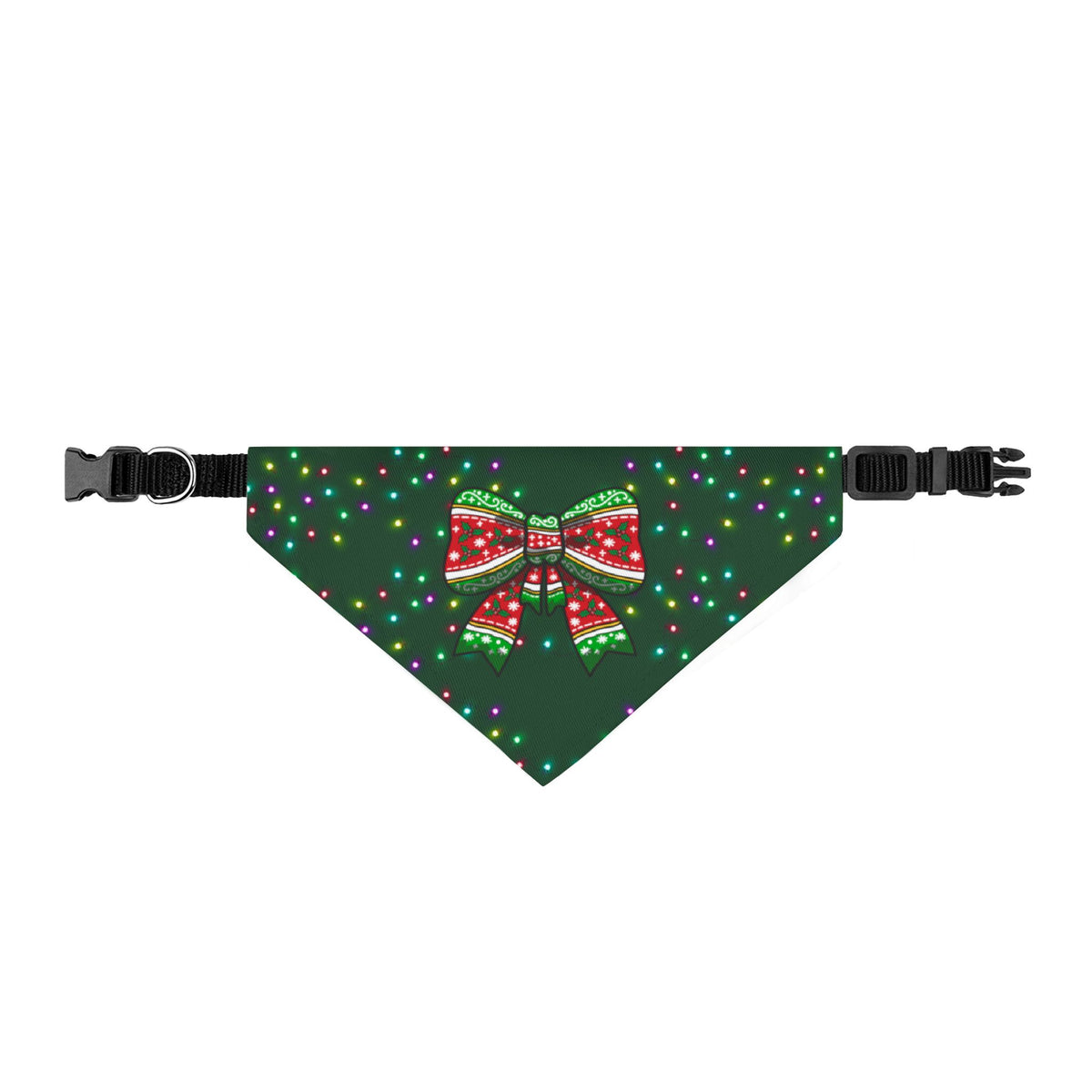Merry Bow Christmas Dog Bandana