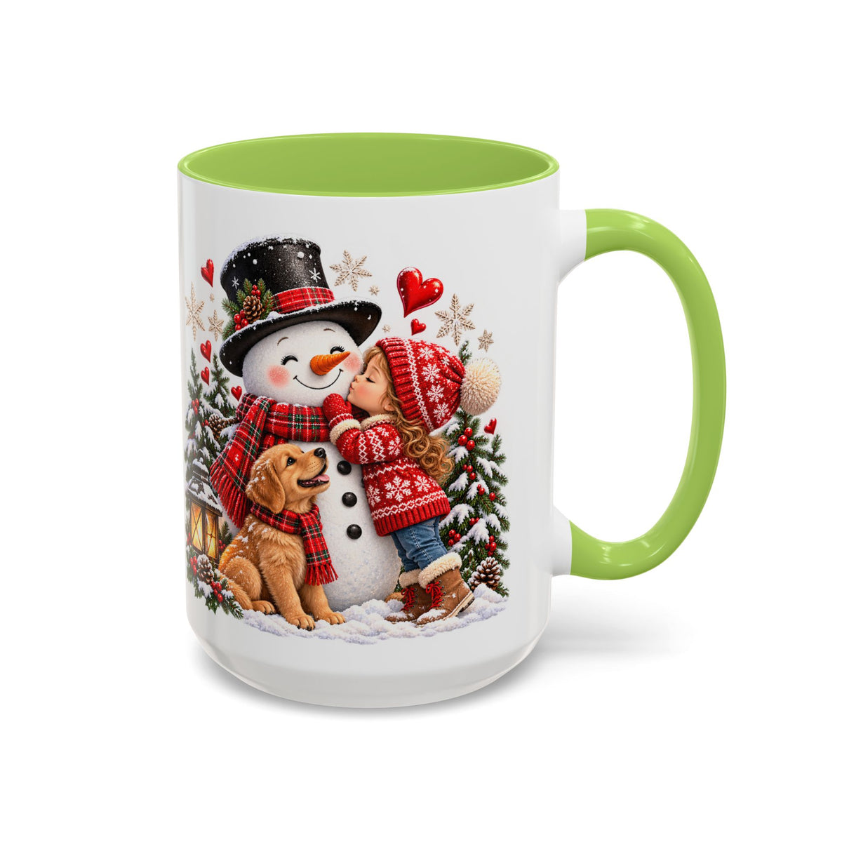 Snowman Kisses Christmas Mug