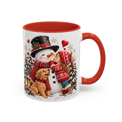 Snowman Kisses Christmas Mug