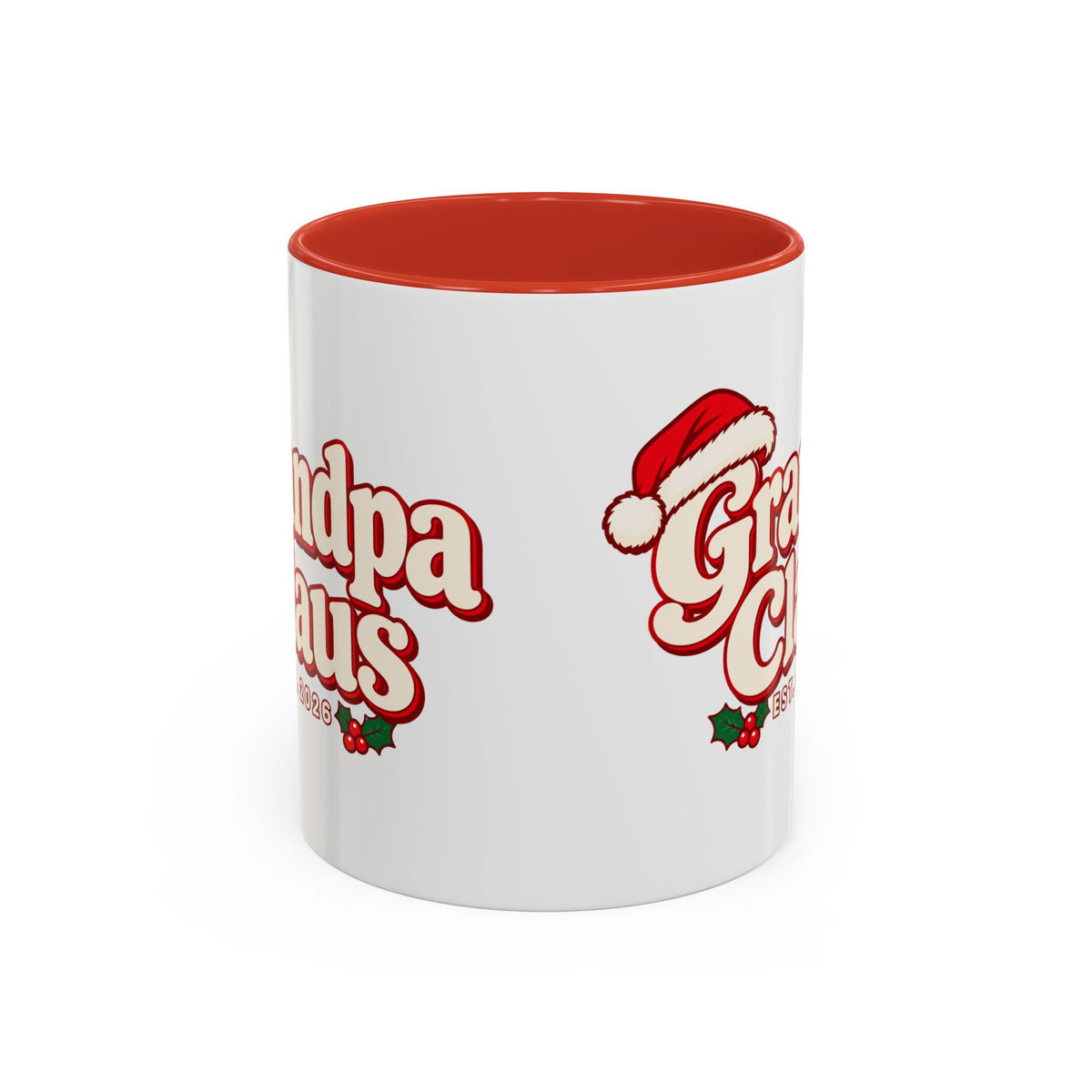 Grandpa Claus Vintage Christmas Mug