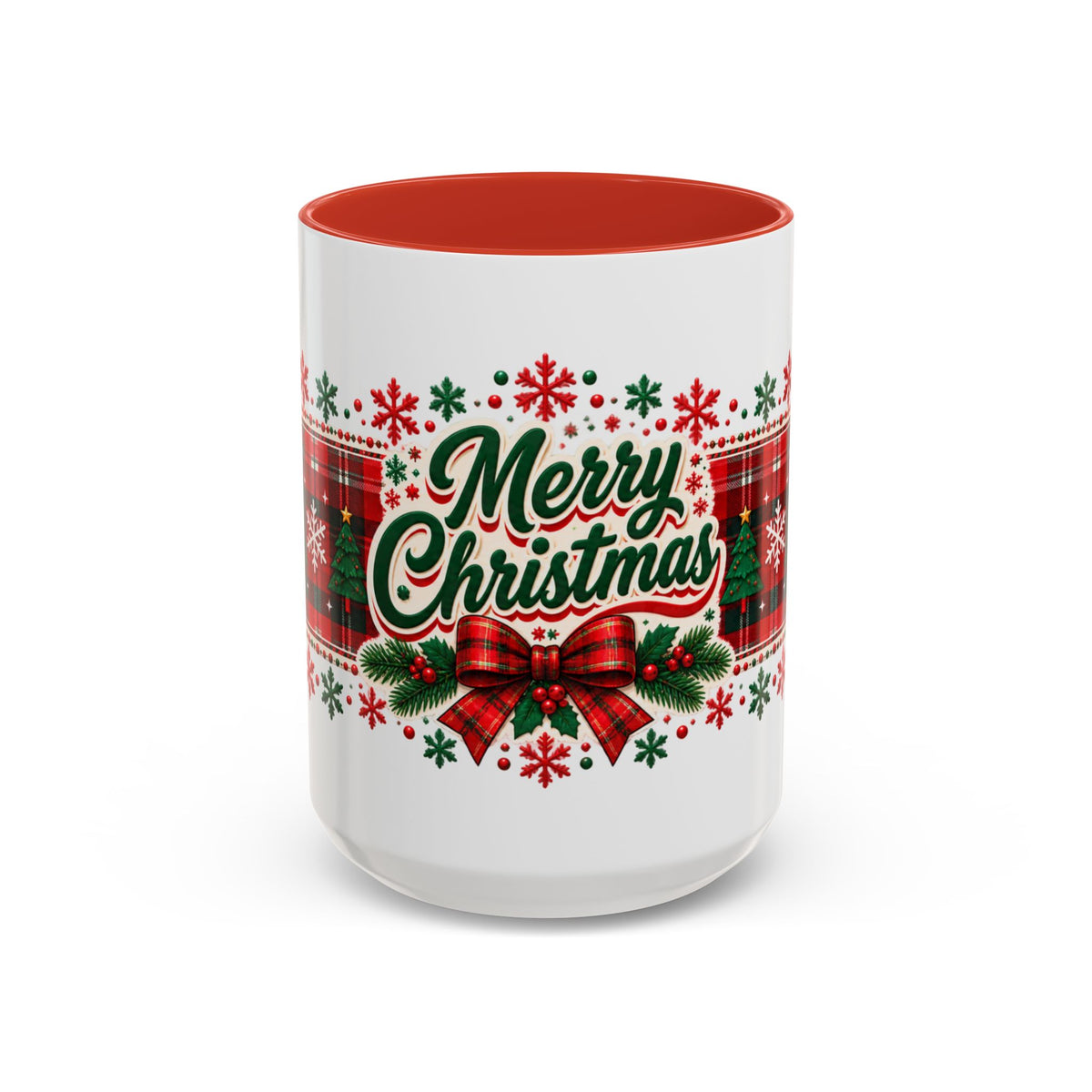 Reindeer Plaid Christmas Mug