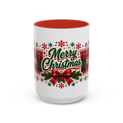 Reindeer Plaid Christmas Mug