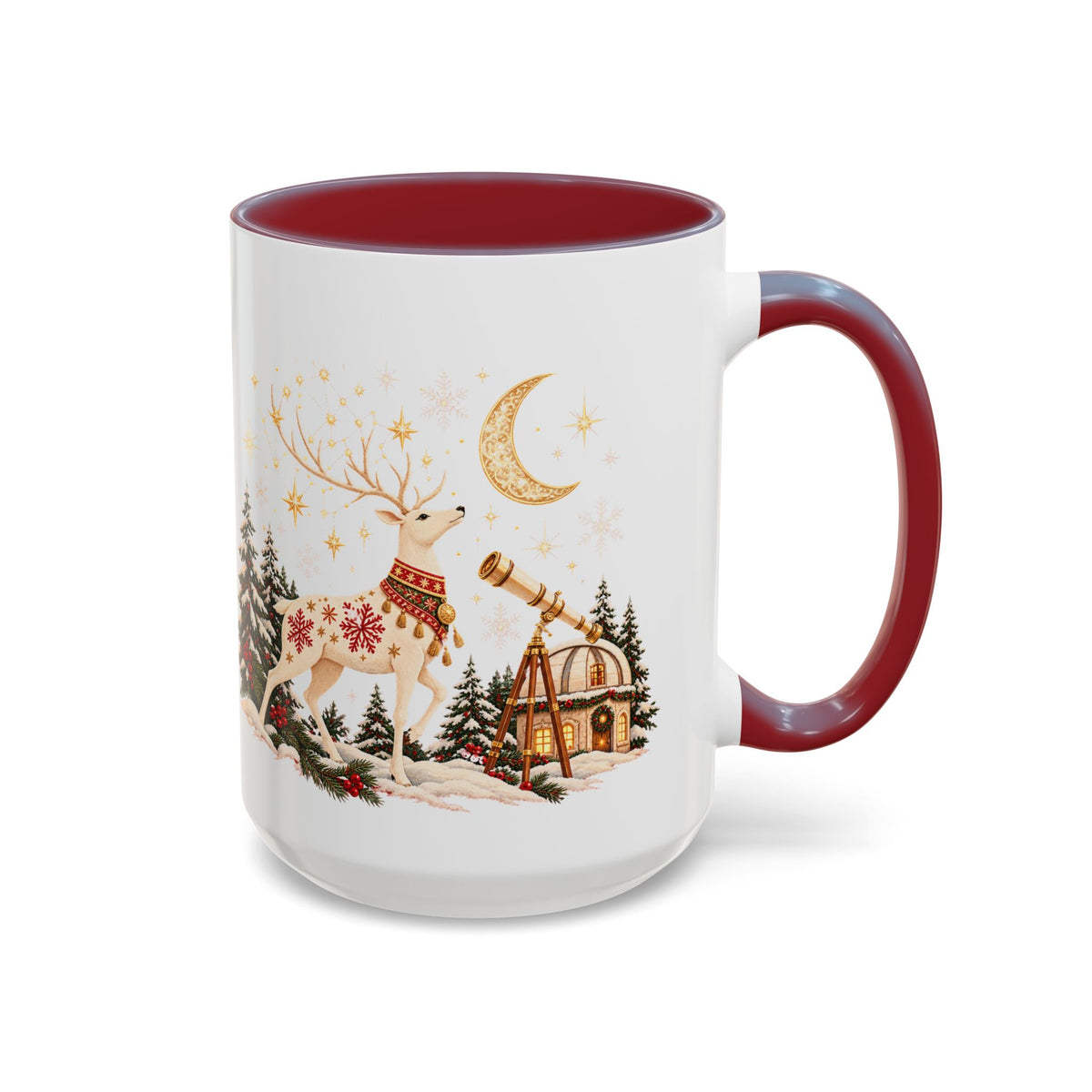 Stargazer Reindeer Christmas Mug