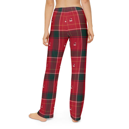 Claus Plaid matching family Christmas kids lounge pants – detail