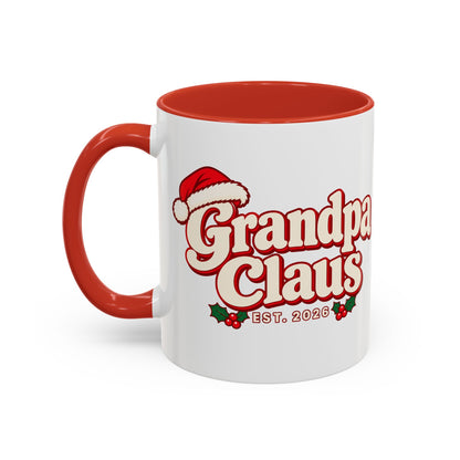 Grandpa Claus Vintage Christmas Mug