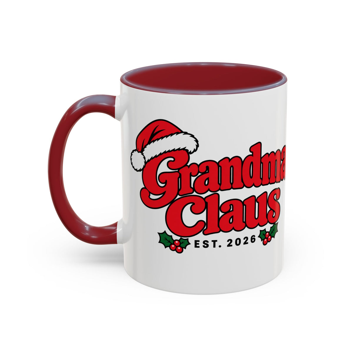 Grandma Claus Est. 2026 Christmas Mug