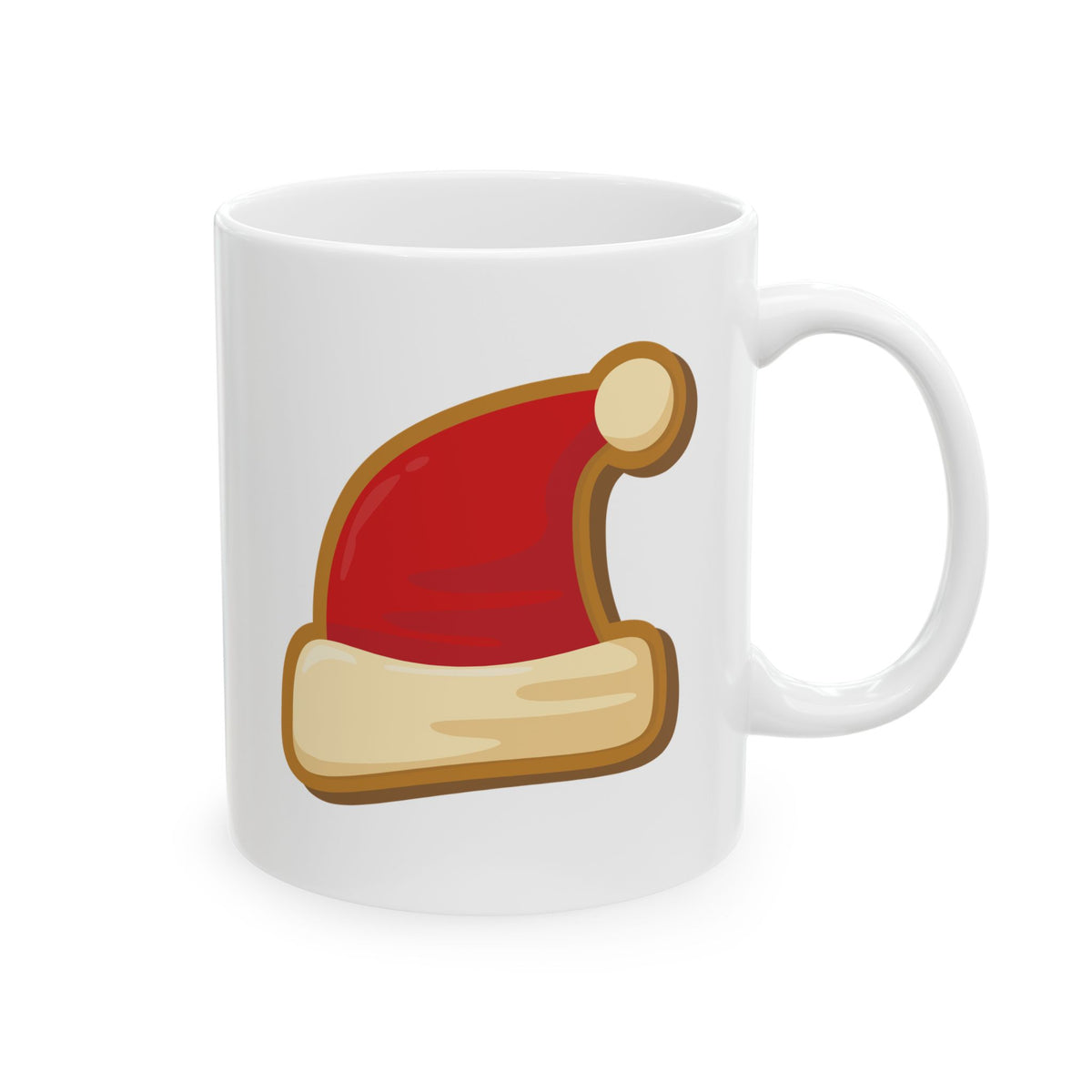 Santa Hat Cookie Christmas Mug