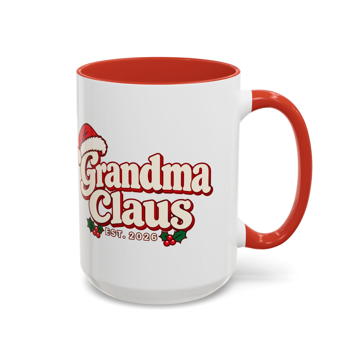 Grandma Claus Vintage Christmas Mug