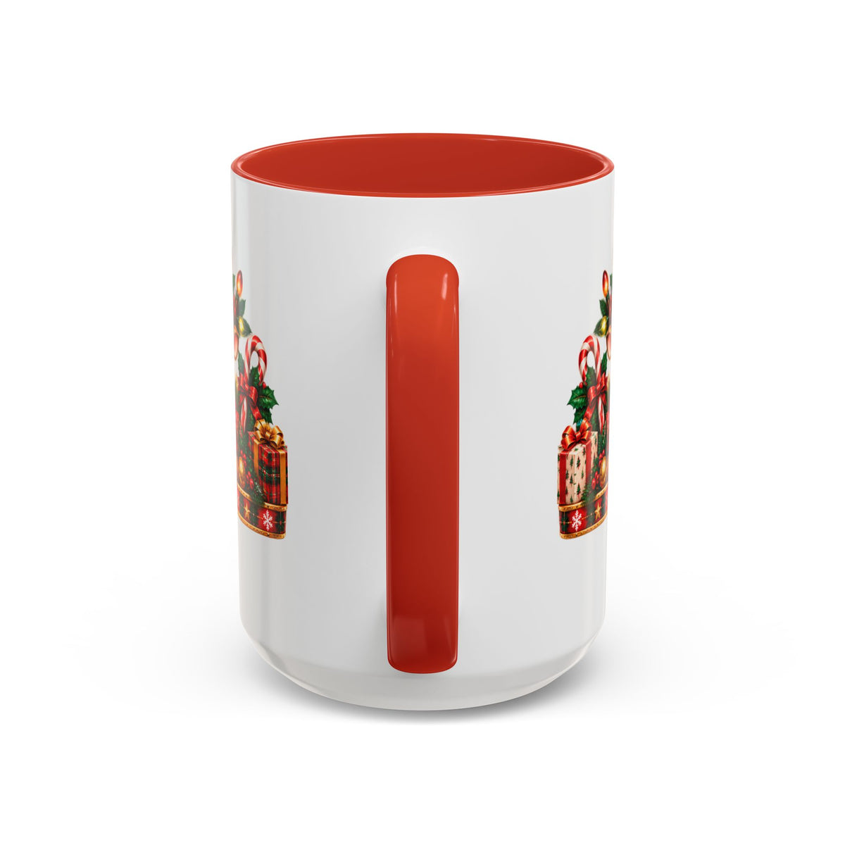 Cozy Cream Reindeer Christmas Mug