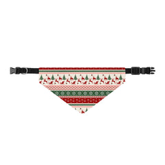 Snowman Kisses Fair Isle Christmas Dog Bandana