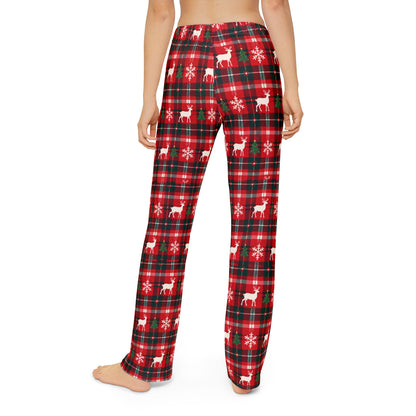 Reindeer Plaid Matching Family Lounge Pants – Kids