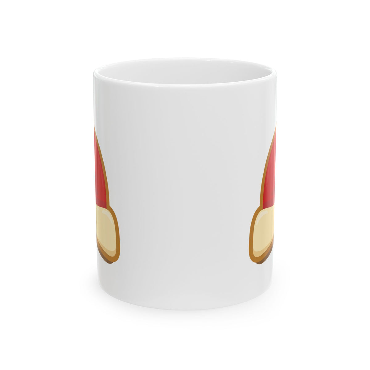 Santa Hat Cookie Christmas Mug