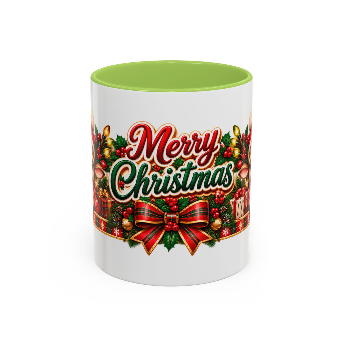Cozy Cream Reindeer Christmas Mug