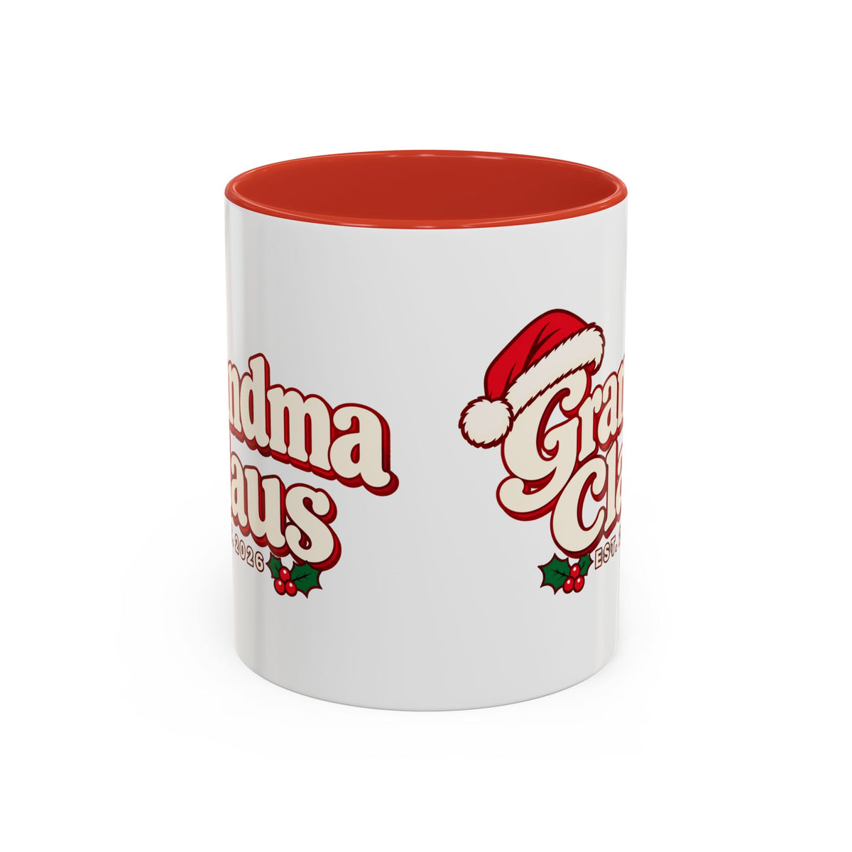 Grandma Claus Vintage Christmas Mug