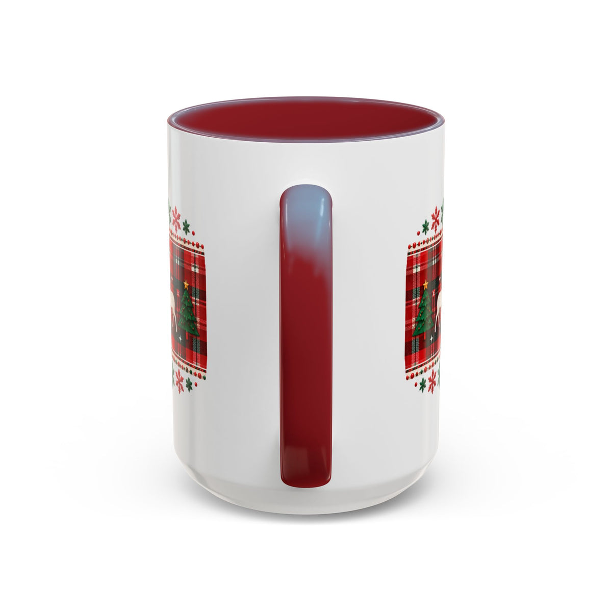 Reindeer Plaid Christmas Mug