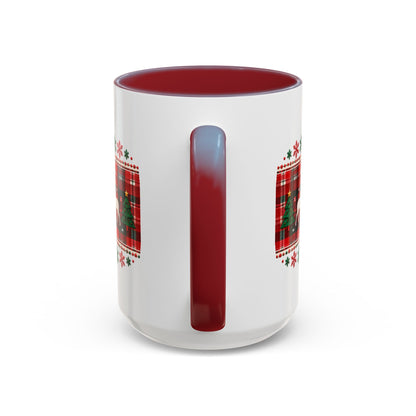 Reindeer Plaid Christmas Mug