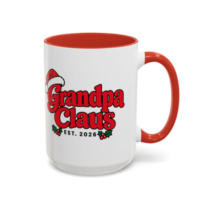 Grandpa Claus Est. 2026 Christmas Mug
