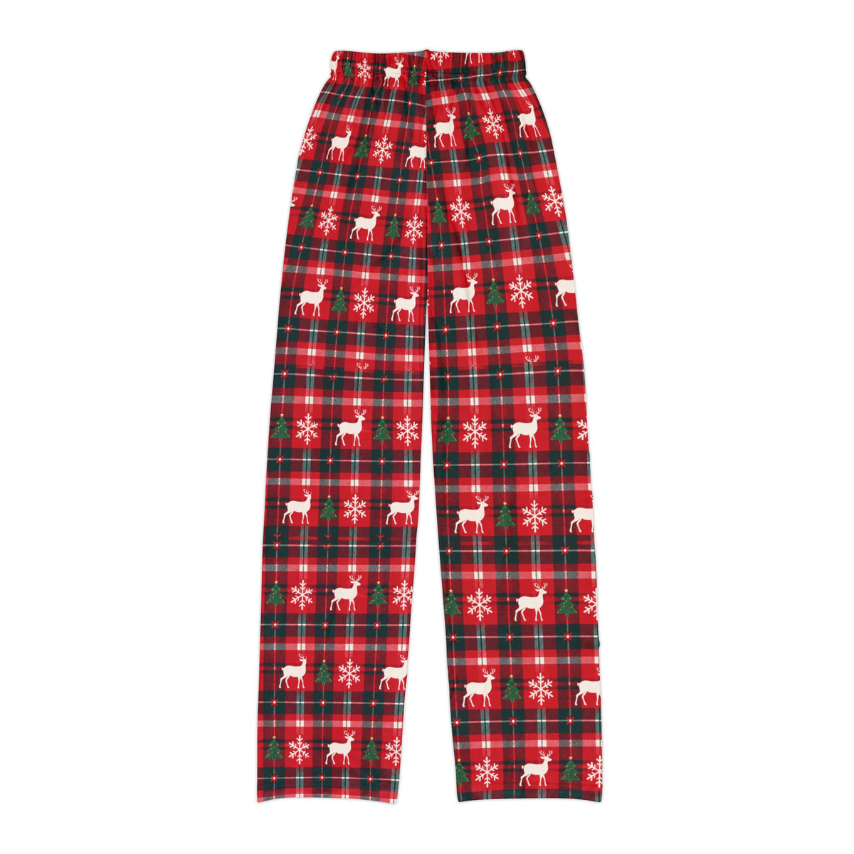 Reindeer Plaid Matching Family Lounge Pants – Kids