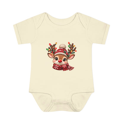 Twinkle Reindeer Matching Family Christmas Baby Bodysuit