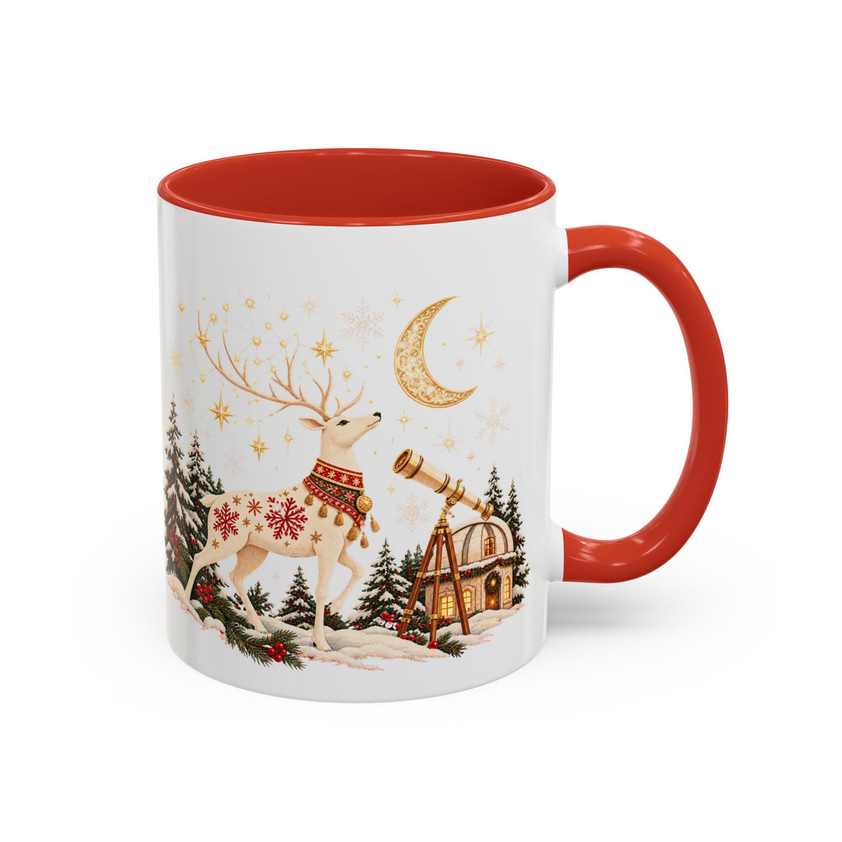 Stargazer Reindeer Christmas Mug
