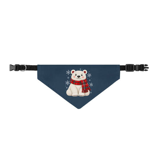 Polar Bear Christmas Dog Bandana