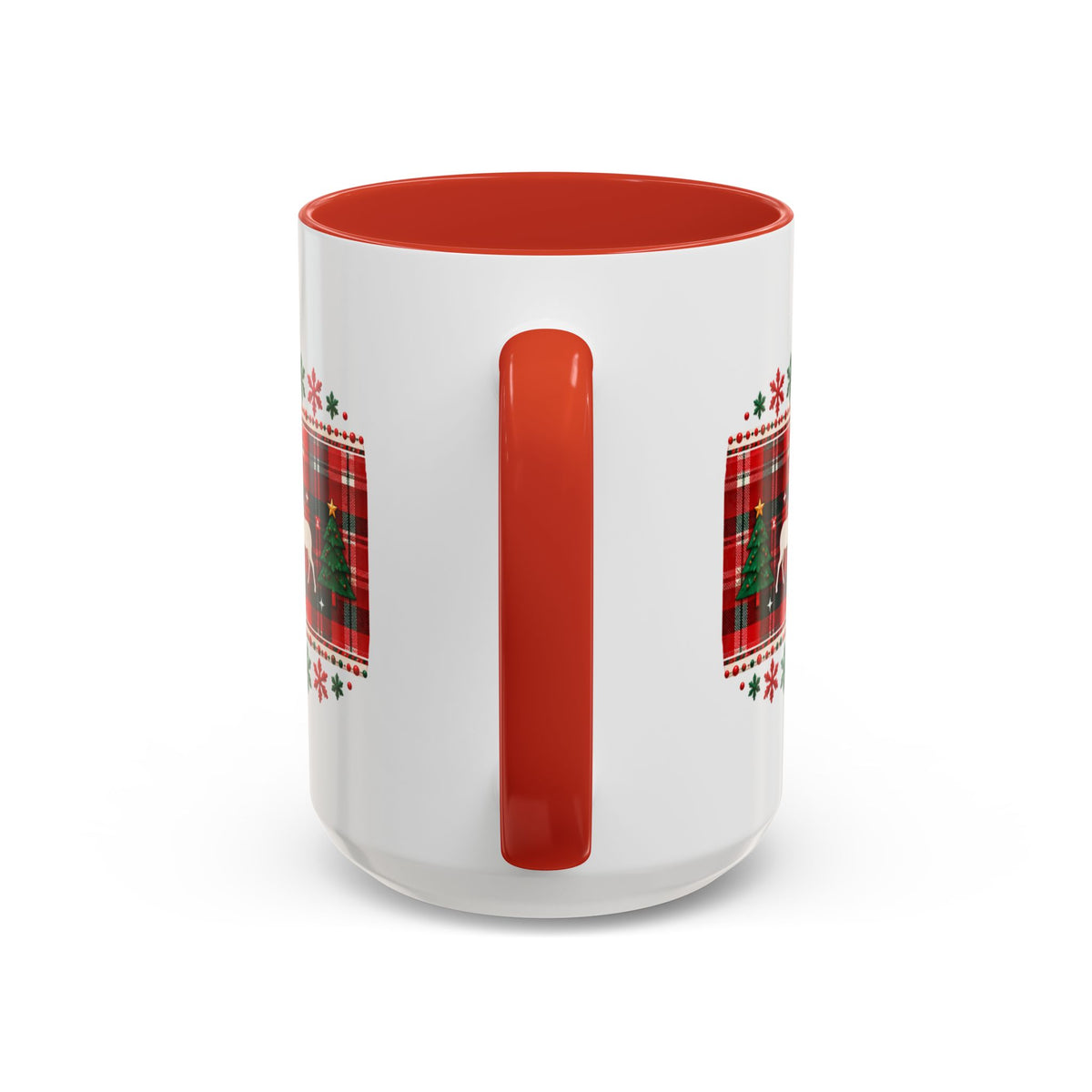 Reindeer Plaid Christmas Mug