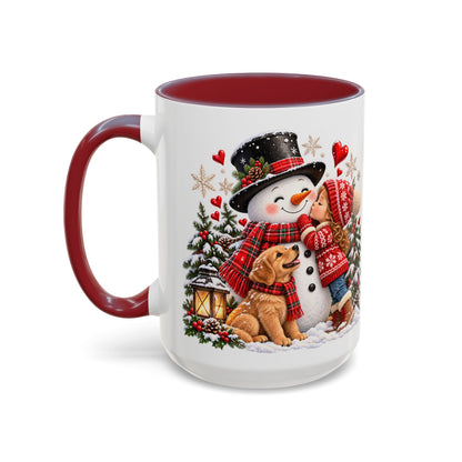 Snowman Kisses Christmas Mug