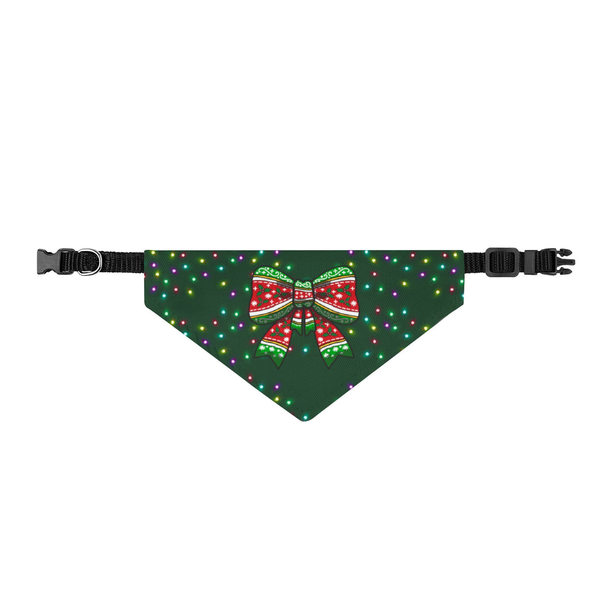 Merry Bow Christmas Dog Bandana