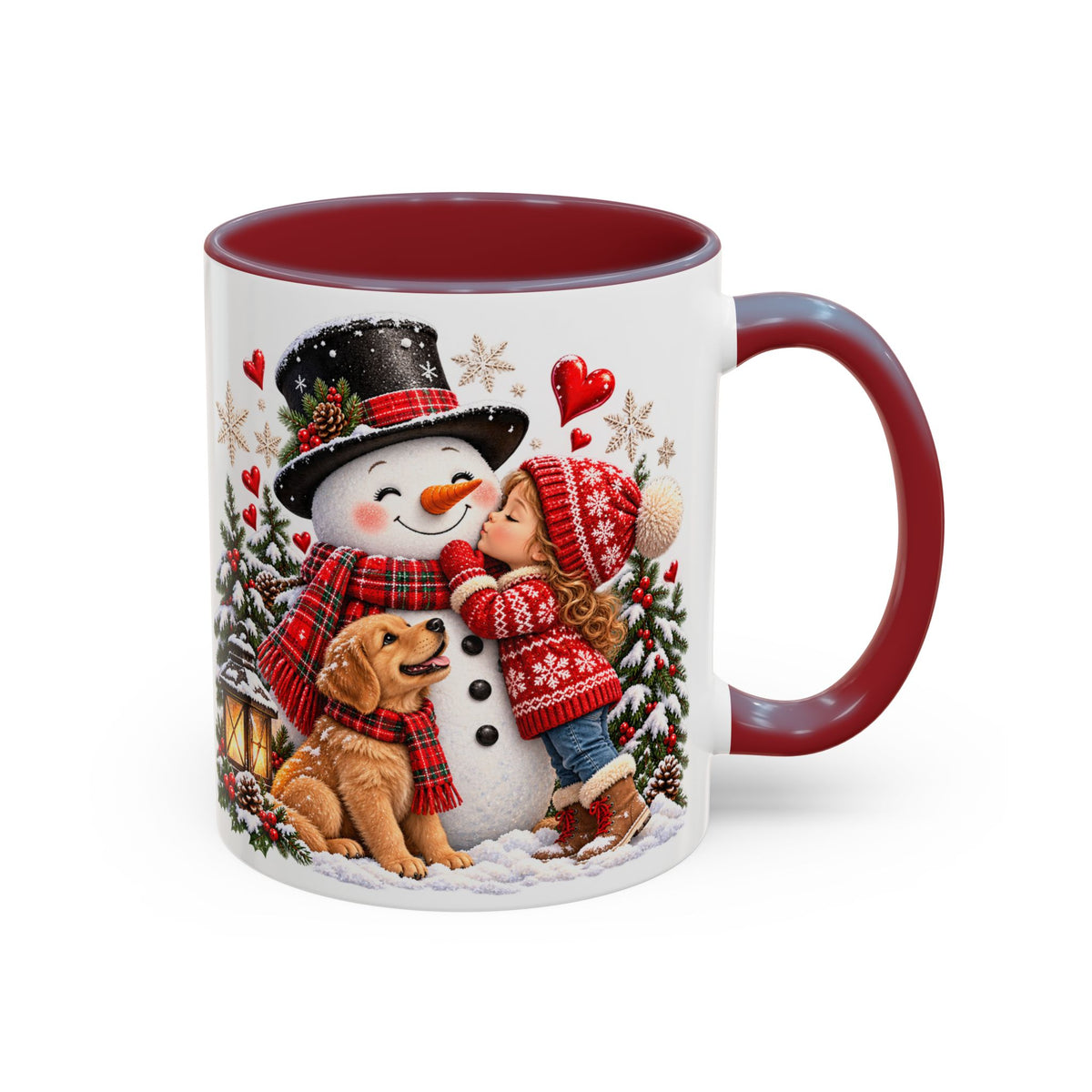 Snowman Kisses Christmas Mug